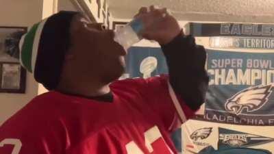 EDP is practicing for his new job