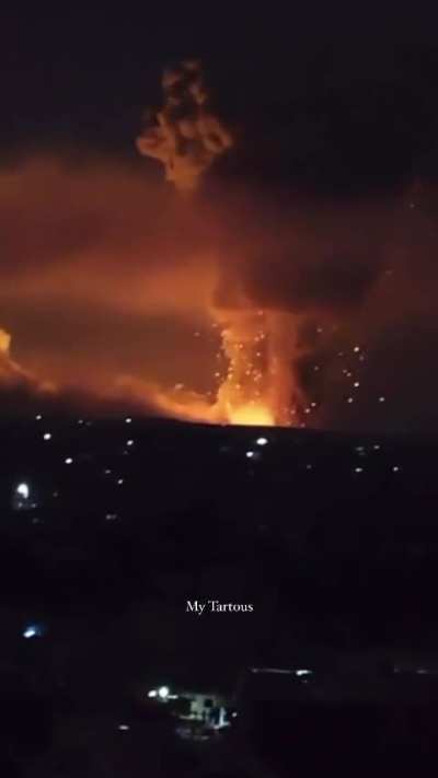 The explosion in Tartous recorded an earthquake of magnitude 3 on the Richter scale and at a depth of 6 km, and formed a cloud similar to the Beirut port explosion.