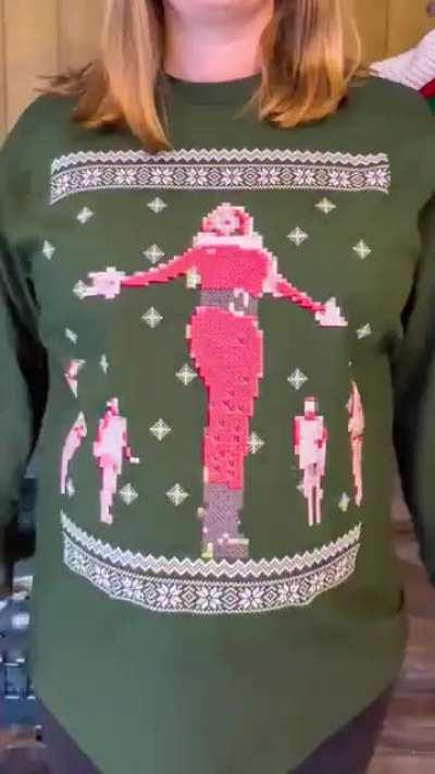 Mariah Carey on 100 ugly Christmas sweaters