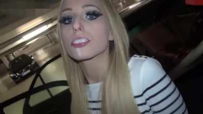 You presented your friend the mouthful of cum you just received of him. 