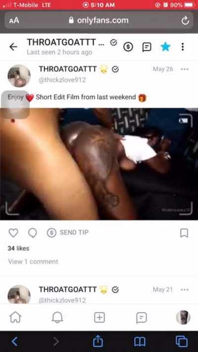 Throat goat getting pounded