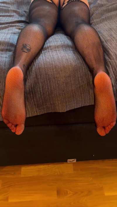 We'd look so cute in matching fishnets 