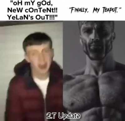 Two different types of Genshin Players after the long awaited update.