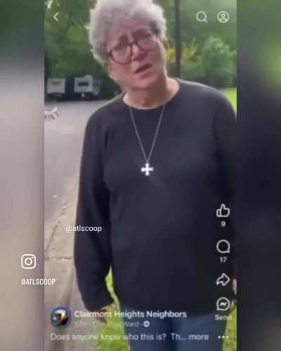 Karen assaults a woman walking her dog.