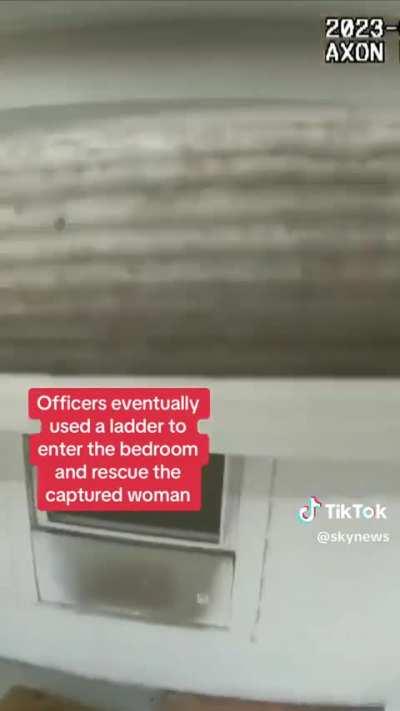 the rescue of a woman who was left chained to the floor of a Kentucky home for two days.