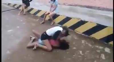 Bully Got Beat Up Badly in One Sided Girl Fight