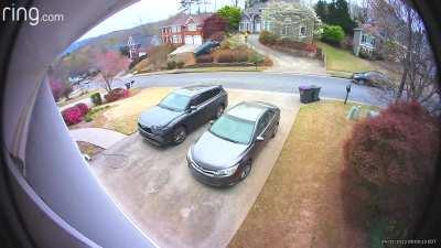 Neighbor just called asking if I’d caught anything on the camera.