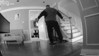 WCGW skateboarding on a Waxed Wooden Floor in the house?