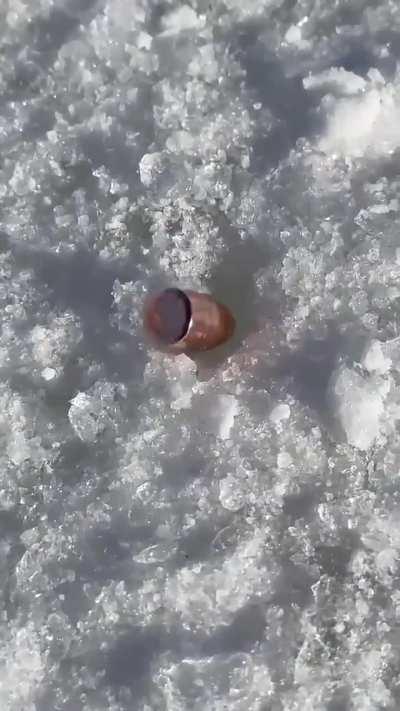 Shooting at some ice