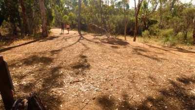 We do it right by the path with people walking by. Never been this daring before!