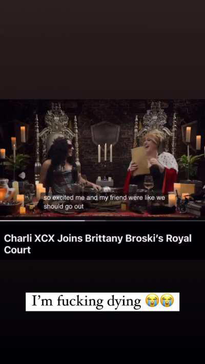 Charli talking about going out until 5am on a Tuesday because Challengers was so good 😭😭