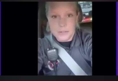 Cop starts crying about how hard it is to be a cop these days because her McDonald's breakfast order is delayed