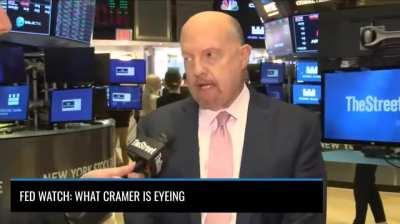 Just so future generations can hear what a man (jimmy cramer) who isnt quite speaking his full mind sounds like. no mention of the real problems. Note the BIG BIG BIG Citadel securities logos in the background.