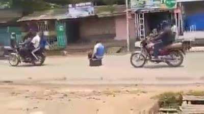 When you can't afford horses and a chariot you improvise