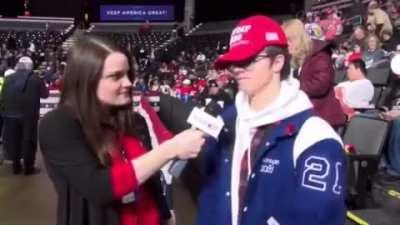 Trump supporter is asked what he thinks the president has done well.