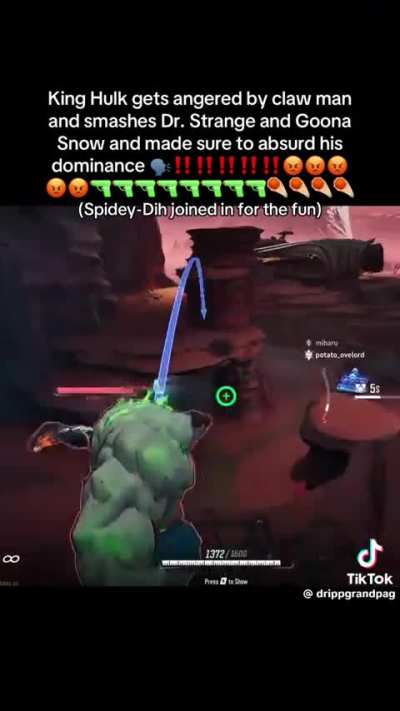 King Hulk teaching everyone not to mess with him😈