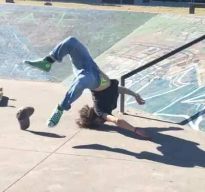 His shoes stayed on so he's gotta be fine