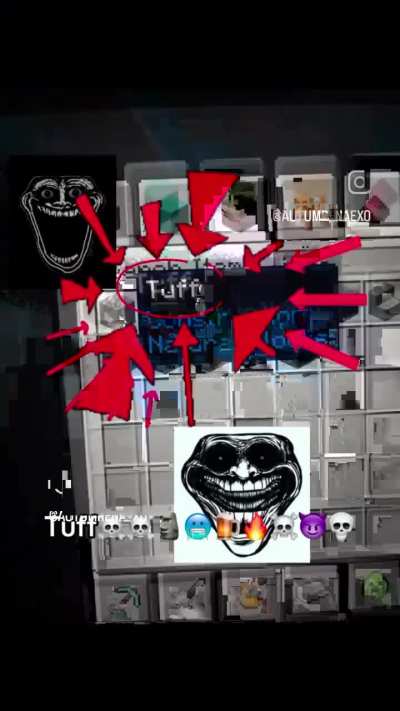 I didn't know minecraft was TUFF too tw🥀✌️