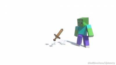 Steve just.. dies, the void shot him. (Short Animation)