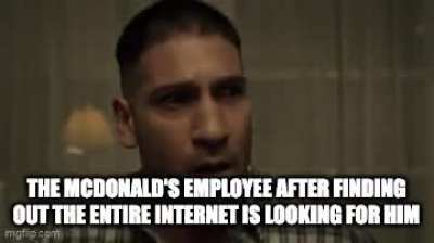 He is shitting himself