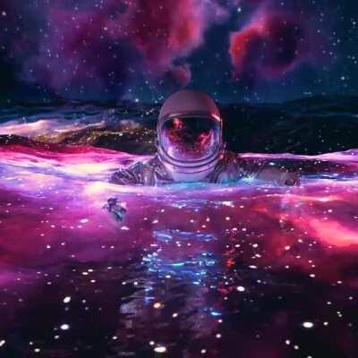 My latest loop gif 'Floating In Space'