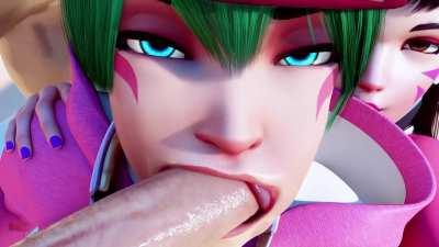 Two babes doing what they love