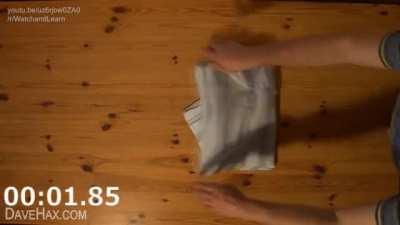 The fastest way to fold your shirt