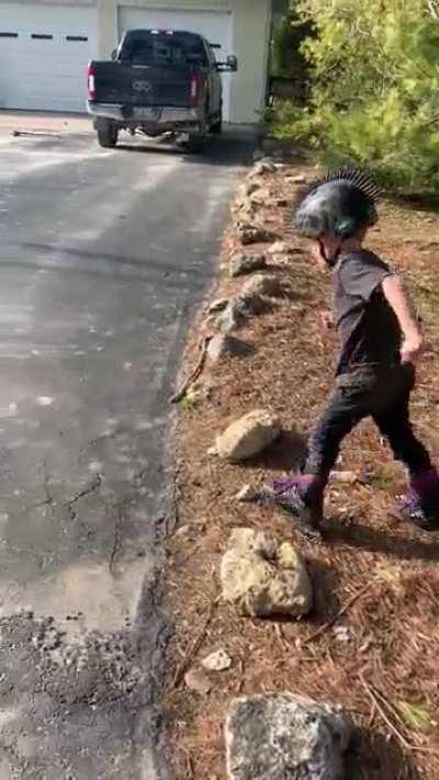 First time roller blading