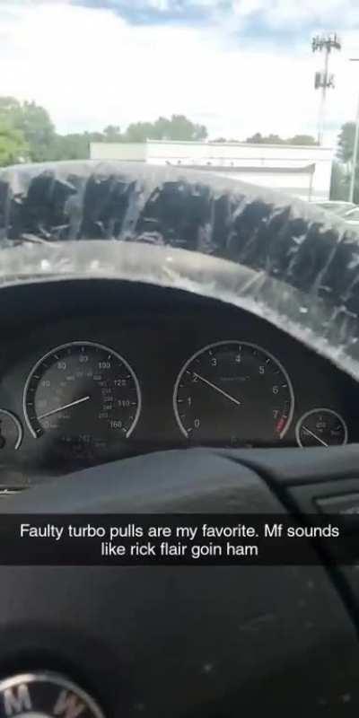 Every now and again we get an n20 and the turbos fail in a very comical way. Today was the day. Rick flair under the hood of a 528