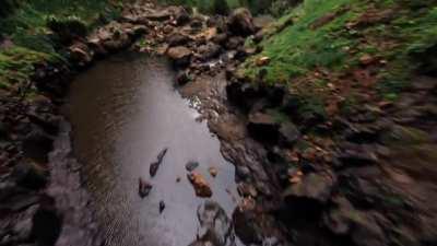 My first waterfall drone dive. (@danjdickman on IG)