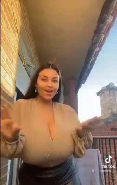 Cute and super busty Anneris @ TikTok