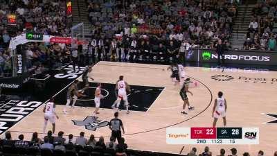 [Highlight] Compilation of Wemby disrupting drives and forcing the Raptors to kick out to 3 from the first half