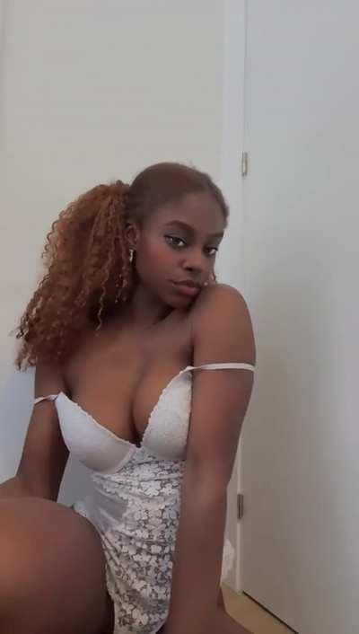 Big Tits Ebony Huge Tits Natural Tits Solo Tits Porn GIF by hefresh