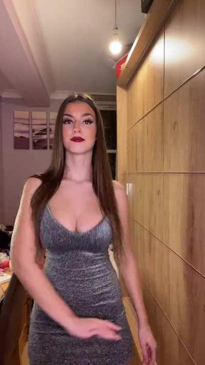 Dancing in a tight dress