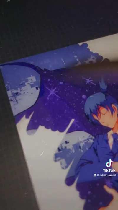 I’m usually really bad at editing. This is my first time editing my art into a short clip.