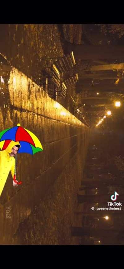 Freddie Mercury looks for mama and gets struck by lightning 