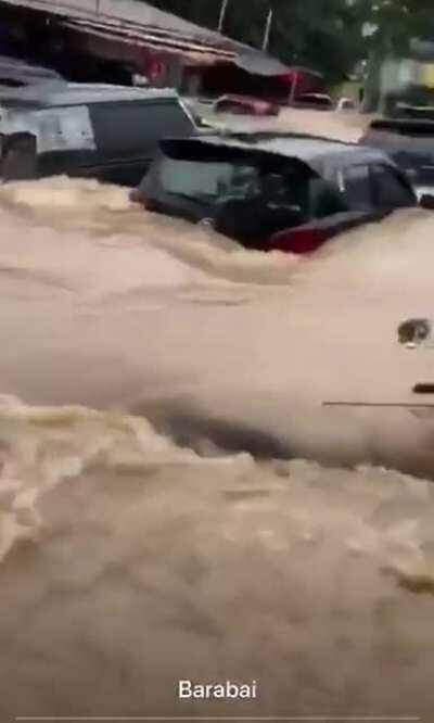 Mega flooding in South Borneo, Indonesia (Kalimantan), January 17.