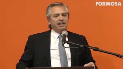 Arturo Maluco hablando de Alberto en Formosa