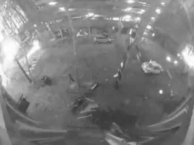 CCTV Captured The Devastating Christmas Day Bombing In Downtown Nashville And An Announcement To Evacuate