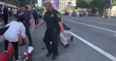 Secret Service Agent tackles pro-abortion protester who got too close to Biden’s motorcade. Cop loses gun during struggle