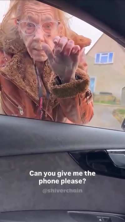 Can you not touch my car like that?