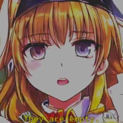 They are hollow. They are empty.