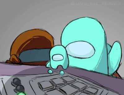 Who posts at 11 pm in the night like an Idiot?? I do. Here's an animation I made of Cyan protecting his baby bean again. [OC]