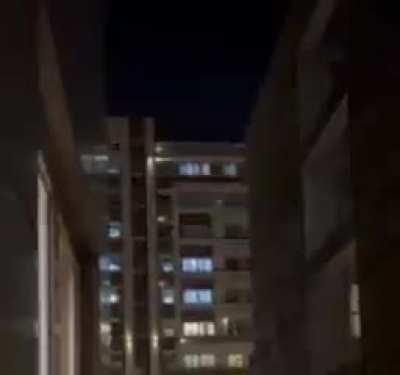 Iranians cheering USA's win after Iran-US match, Tehran, Eram neighborhood. (You can hear someone shouting America at 0:23)