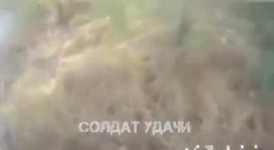 Russian POV from inside of vehicle as they got hit by Ukrainian kamikaze drone
