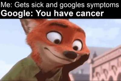 Should've gone to see a doctor instead