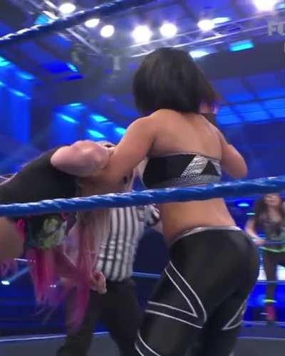 Bayley's black tights show off those curves perfectly