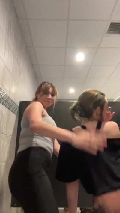 Public bathroom shenanigans