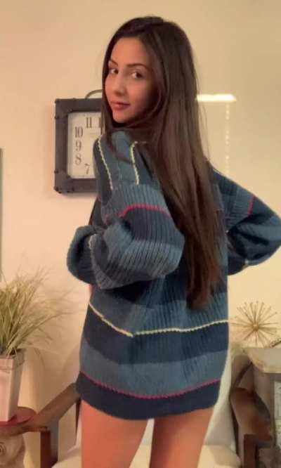 Adorable Sweater Girl