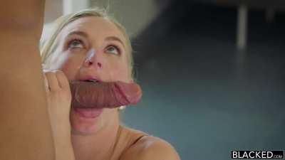 Mona Wales sucks the cum off her wedding ring